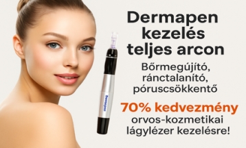 Bőrmegújítás magas szinten! Dermapen kezelés + 6 peptid = simább, feszesebb, ragyogóbb arcbőr! +70% kedvezmény lágylézeres regeneráló kezelésre! - akciós kupon