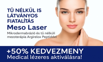 Tű nélküli bőrmegújítás Meso Laserrel, látványos fiatalítás fájdalom nélkül! Mikrodermabrázió és tű nélküli mezoterápia Argilerox peptidekkel! - akciós kupon